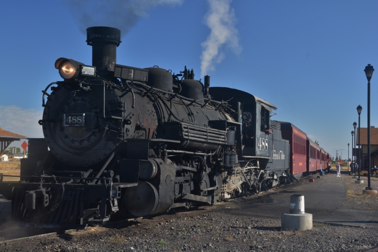 steam engine and train